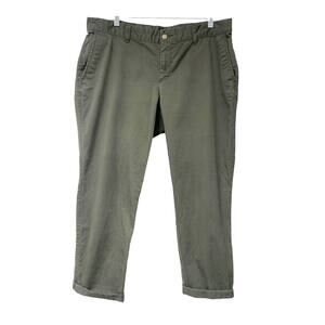 Gap Womens Size 14 Green Girlfriend Khaki Pants